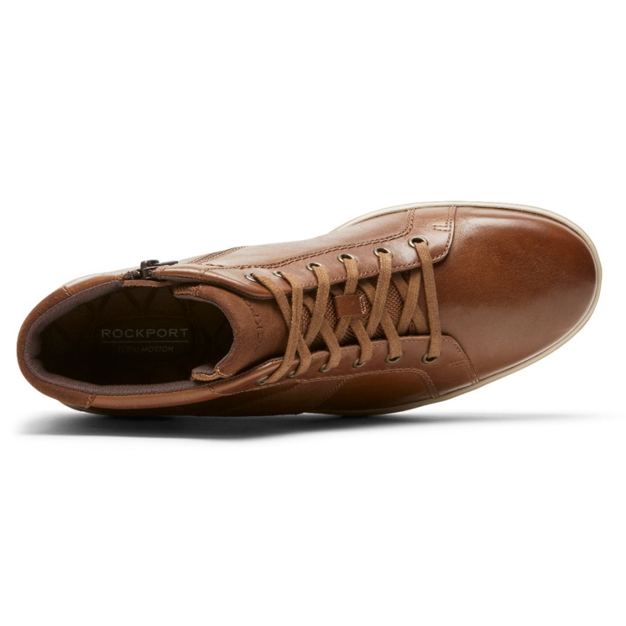 Rockport Menns Total Motion Lite Glidelås Sneaker Tan