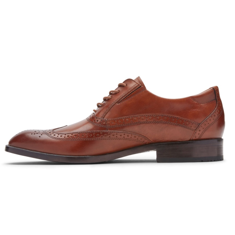 Rockport Herre Total Motion Office Wingtip British Tan
