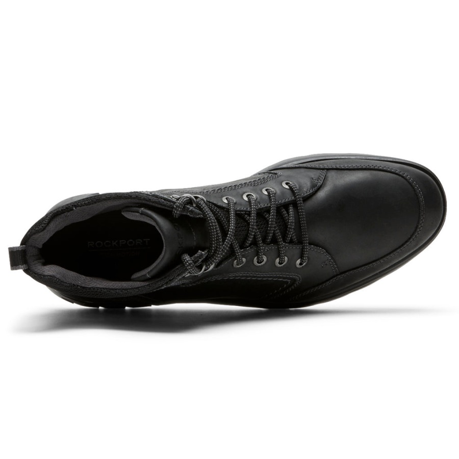 Rockport Menns Total Motion Sport Støvler Vanntett Svart