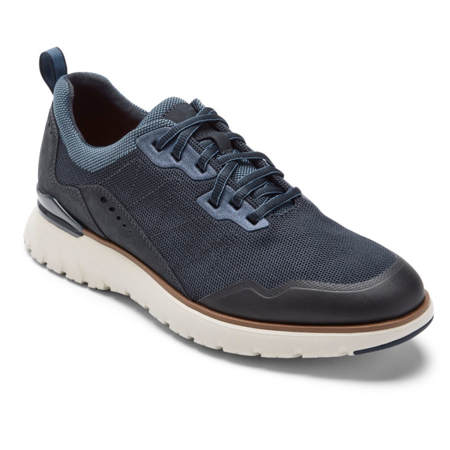 Rockport Menns Total Motion Sport Mudguard Sneaker Ny Kjole Blues