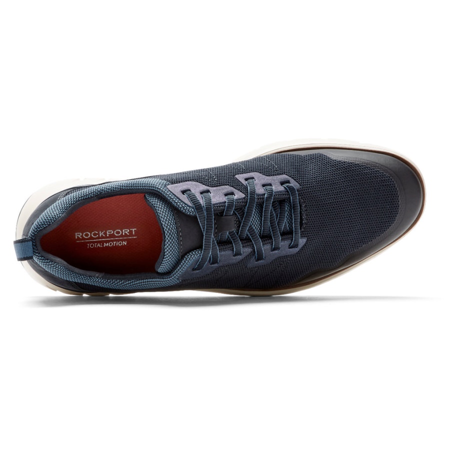 Rockport Menns Total Motion Sport Mudguard Sneaker Ny Kjole Blues