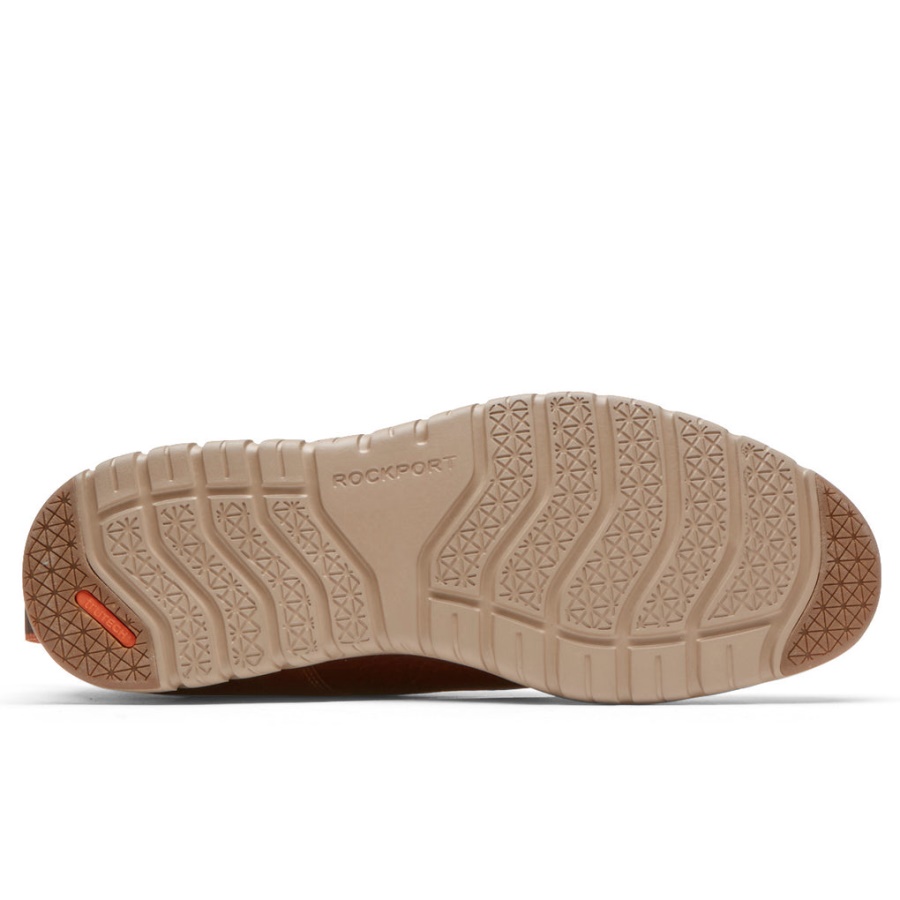 Rockport Menns Total Motion Sport Ren Tå Oxford Cognac Skinn
