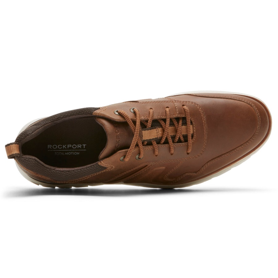Rockport Menns Total Motion Sport Sneaker-vanntett Brunfarge