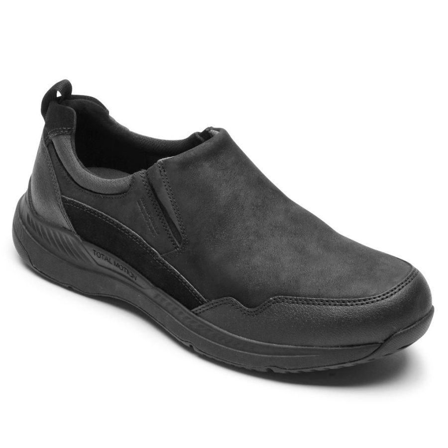 Rockport Menns Total Motion Trail Slip-on-vanntett Svart