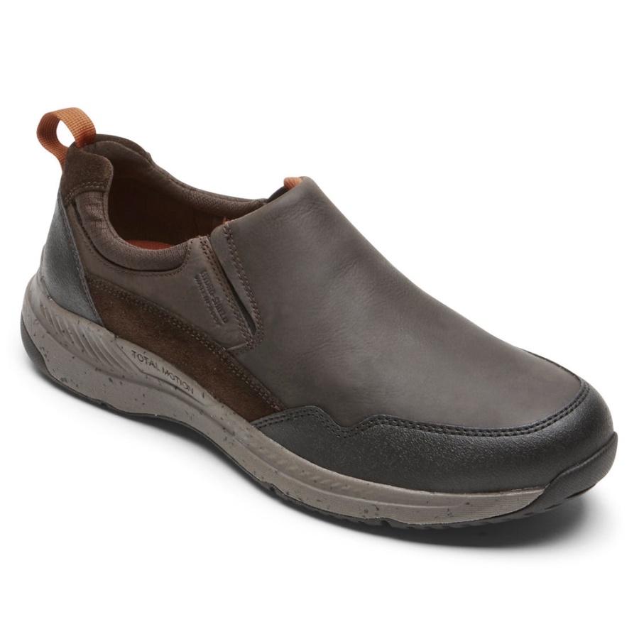 Rockport Menns Total Motion Trail Slip-on-vanntett Java