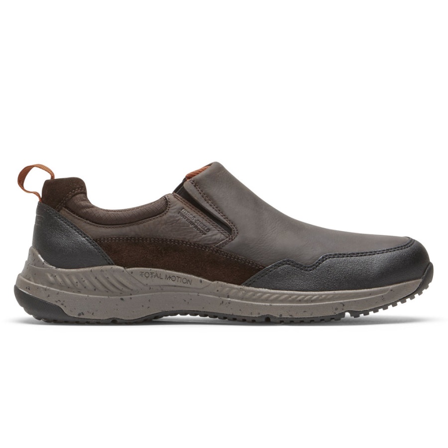 Rockport Menns Total Motion Trail Slip-on-vanntett Java