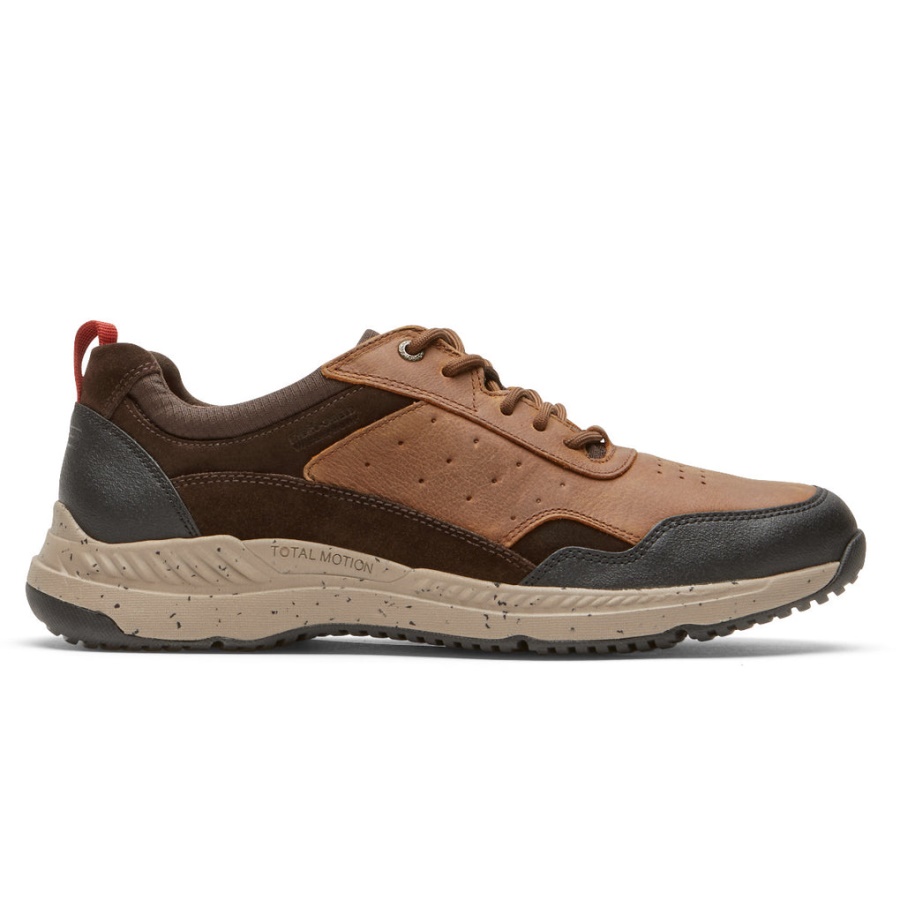 Rockport Menns Total Motion Trail Sneaker-vanntett Brunfarge