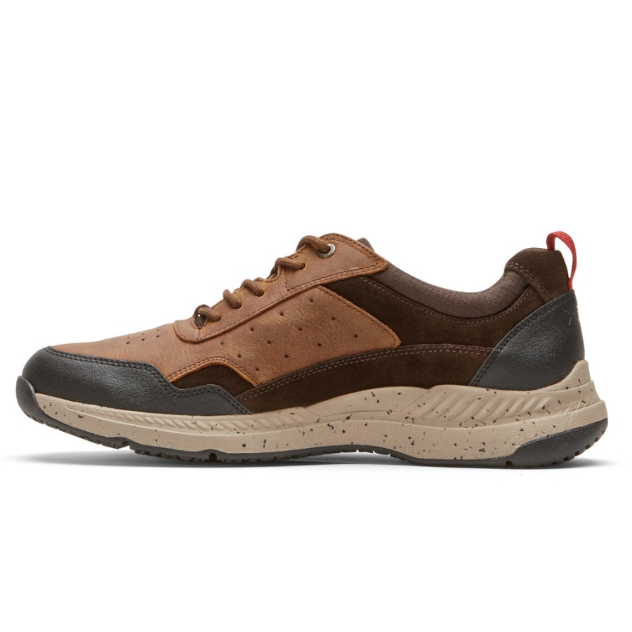 Rockport Menns Total Motion Trail Sneaker-vanntett Brunfarge