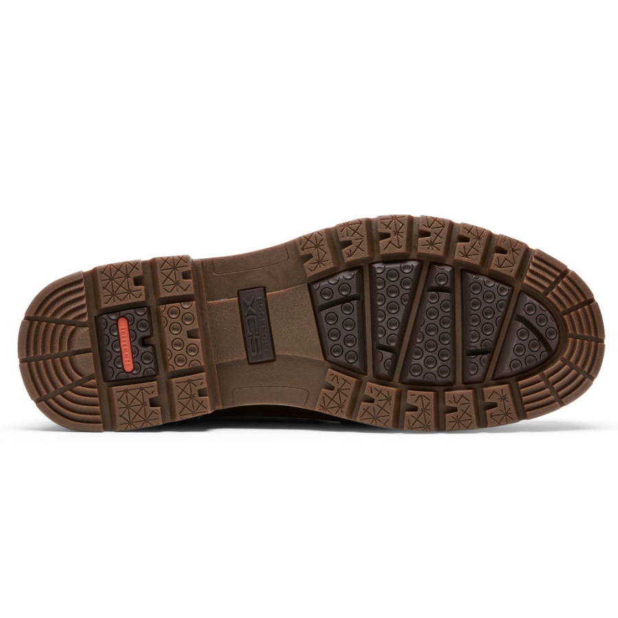 Rockport Menns Total Motion Trek Keota Støvel-vanntett Brunfarge