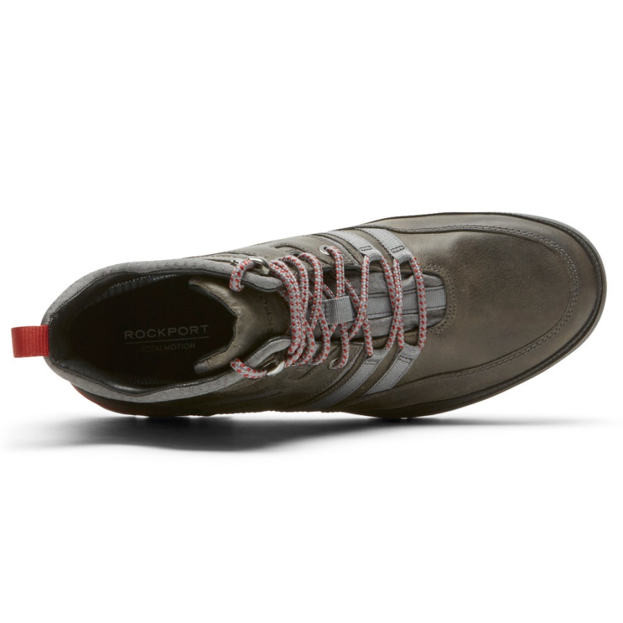 Rockport Menns Total Motion Trek Moderne Støvel-vanntett Stålgrå