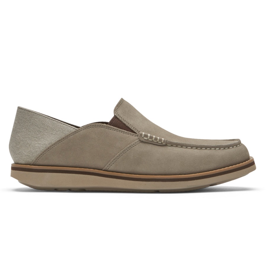 Rockport Herre Tucker Venetiansk Crush Back Loafer Rocksand