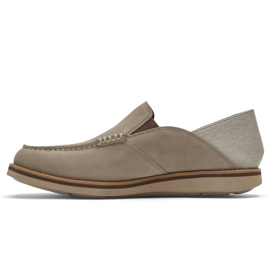 Rockport Herre Tucker Venetiansk Crush Back Loafer Rocksand