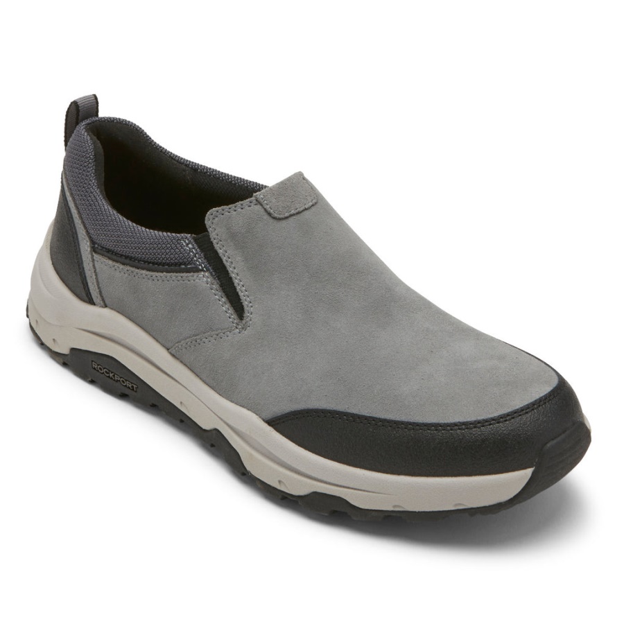 Rockport Menn Xcs Birchfield Slip-on Trekker Ny Griffin Semsket Skinn