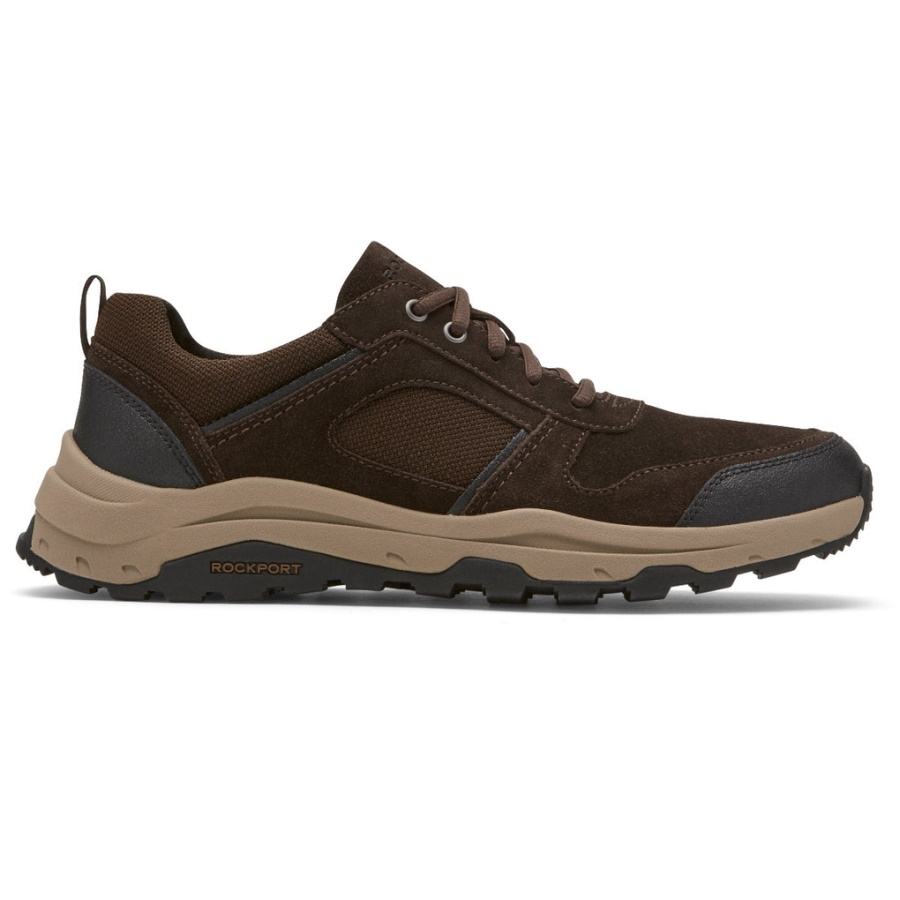 Rockport Menn Xcs Birchfield Ubal Trekker Java Semsket Skinn
