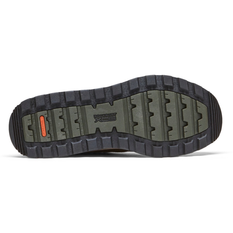 Rockport Menns Xcs Pathway Mid Boot-vanntett Java Skinn Semsket Skinn