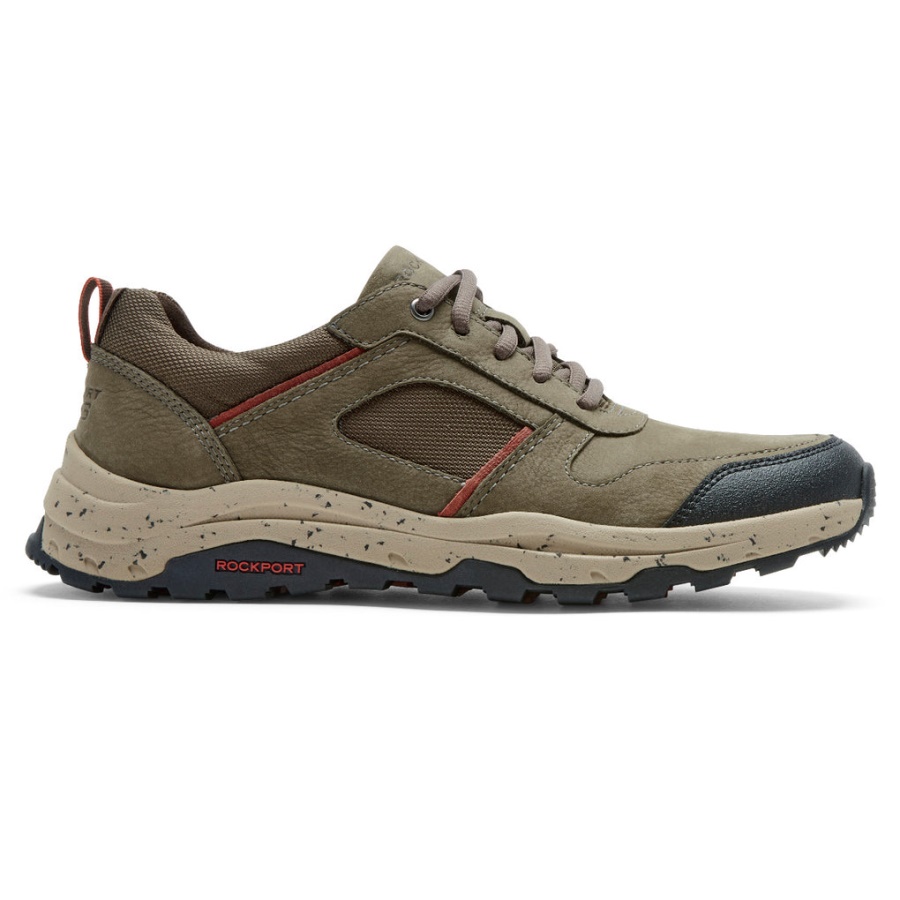Rockport Menns Xcs Pathway Vanntett Ubal Trekker Breen Nubuck