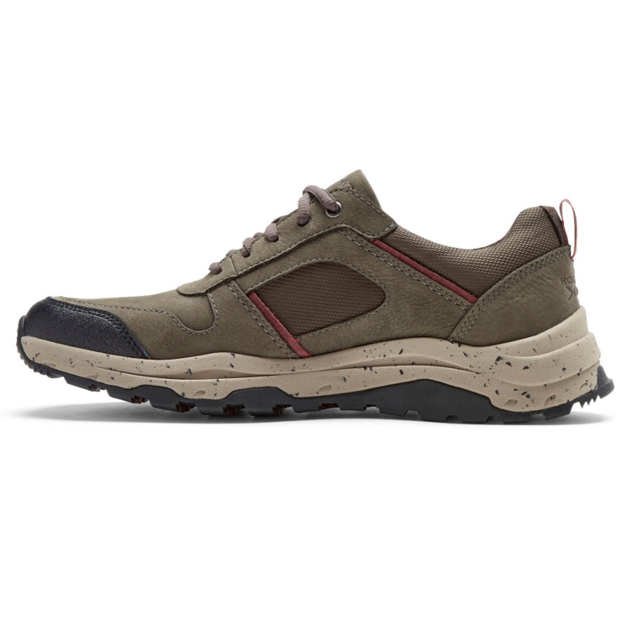 Rockport Menns Xcs Pathway Vanntett Ubal Trekker Breen Nubuck
