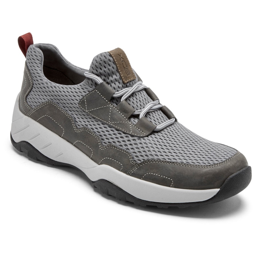 Rockport Menn Xcs Spruce Peak Slip-on Sneaker Grå Skinn Mesh