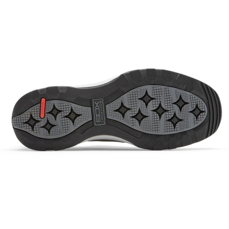 Rockport Menn Xcs Spruce Peak Slip-on Sneaker Grå Skinn Mesh