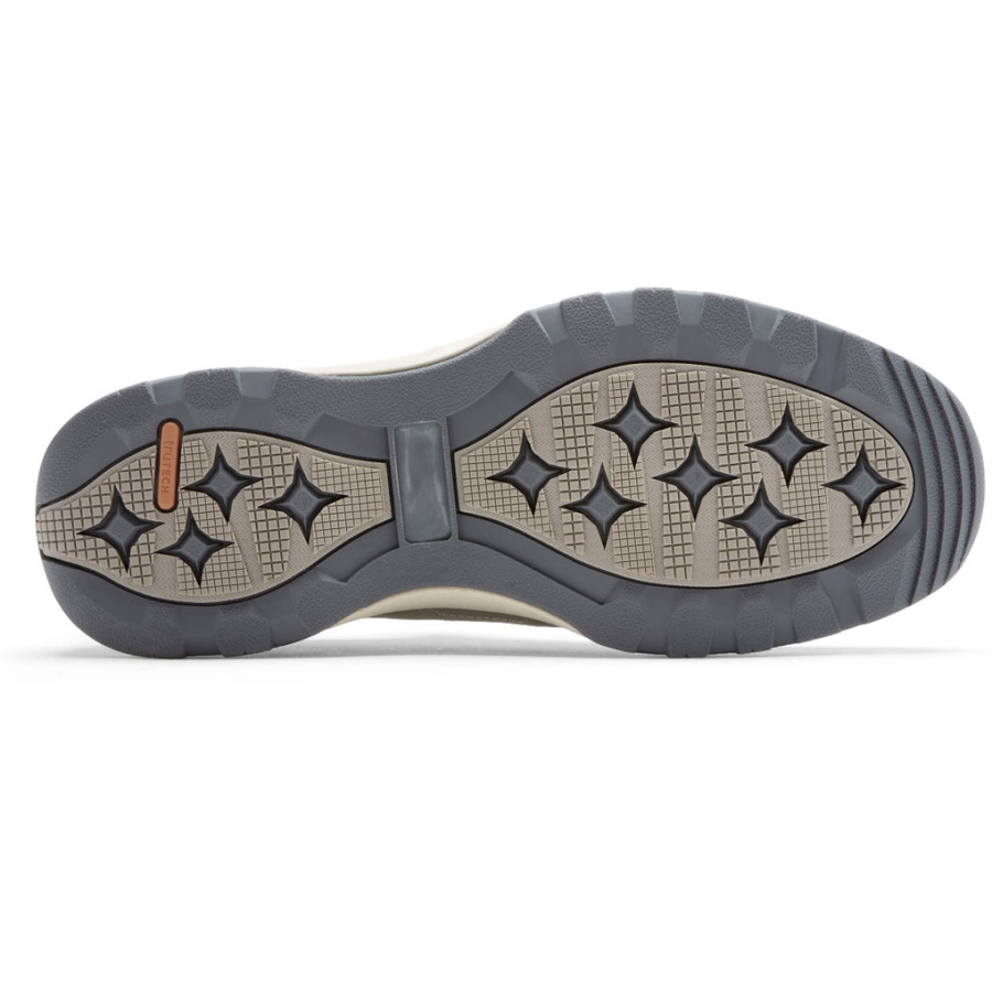 Rockport Menn Xcs Spruce Peak Slip-on Sneaker Stein Nubuck Mesh