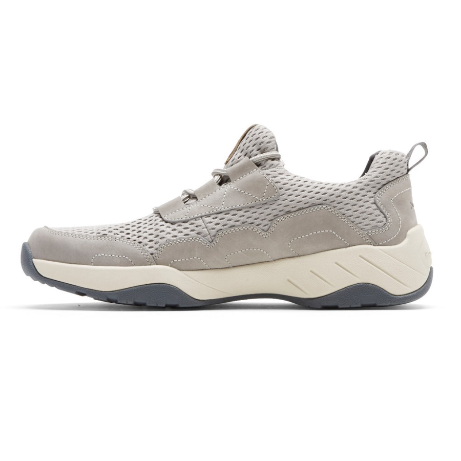 Rockport Menn Xcs Spruce Peak Slip-on Sneaker Stein Nubuck Mesh