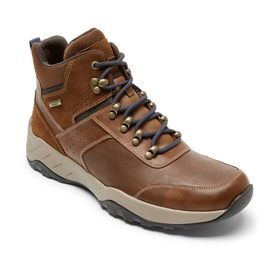 Rockport Menn Xcs Spruce Peak Trekker Støvel-vanntett Brun