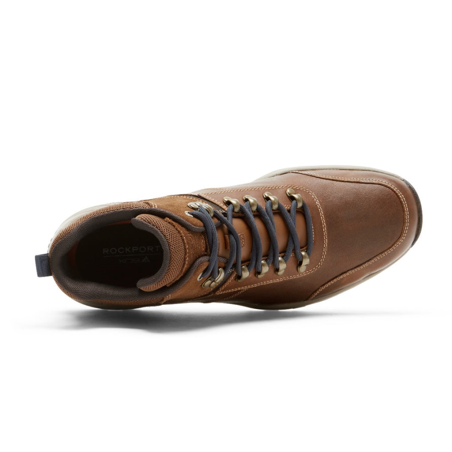 Rockport Menn Xcs Spruce Peak Trekker Støvel-vanntett Brun