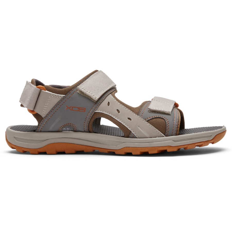 Rockport Herre Xcs Trail Teknikk Justerbar Sandal Stone Multi