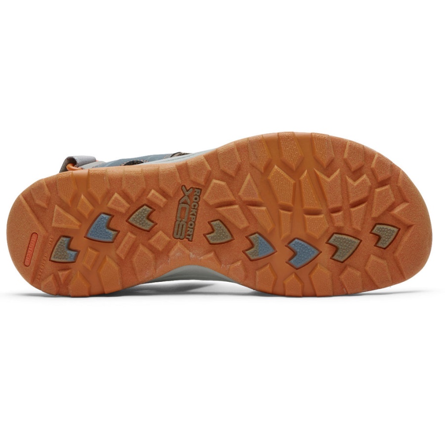 Rockport Herre Xcs Trail Teknikk Justerbar Sandal Stone Multi