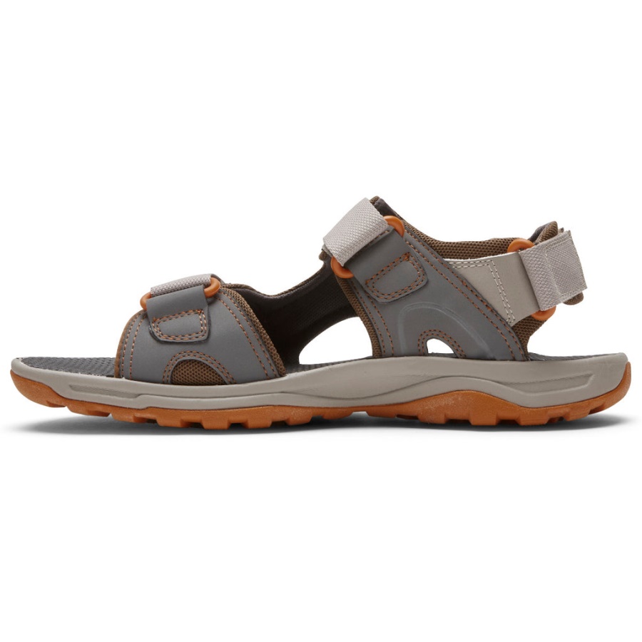Rockport Herre Xcs Trail Teknikk Justerbar Sandal Stone Multi