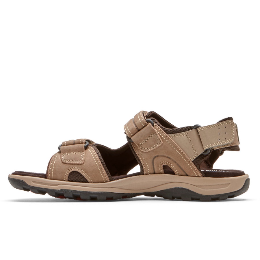 Rockport Menns Xcs Trail Teknikk Justerbar Sandal Taupe