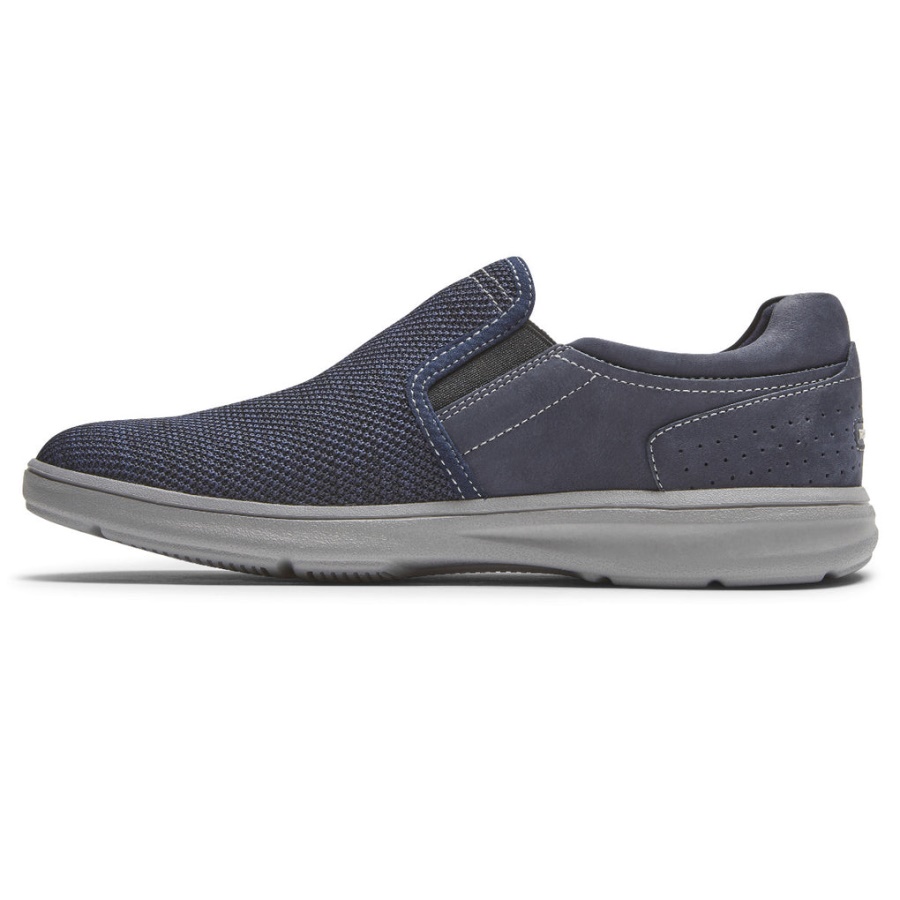 Rockport Menns Zaden Slip-on Marine Nubuck Mesh