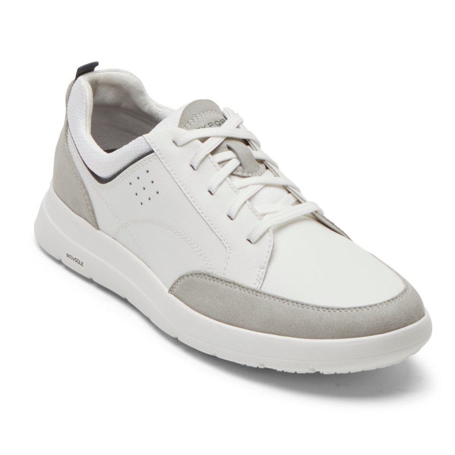Rockport Herre Truflex Cayden Sneaker Hvitt Skinn Vapor