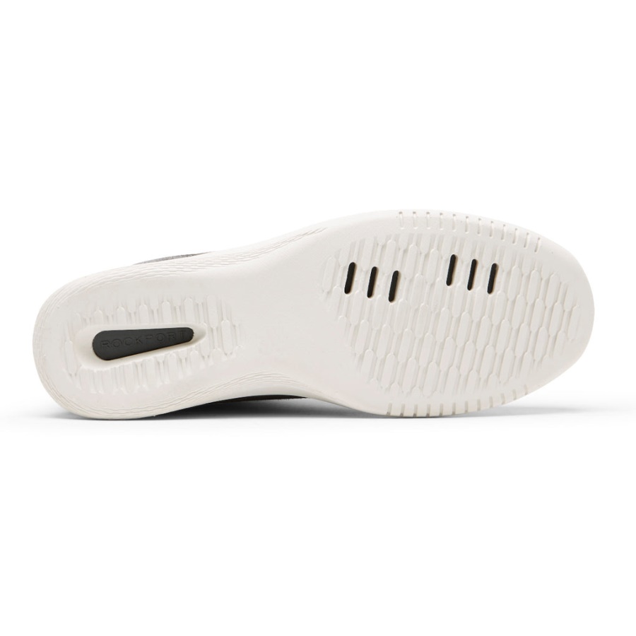 Rockport Herre Truflex Fly Taconic Sneaker Stålgrå Semsket Skinn