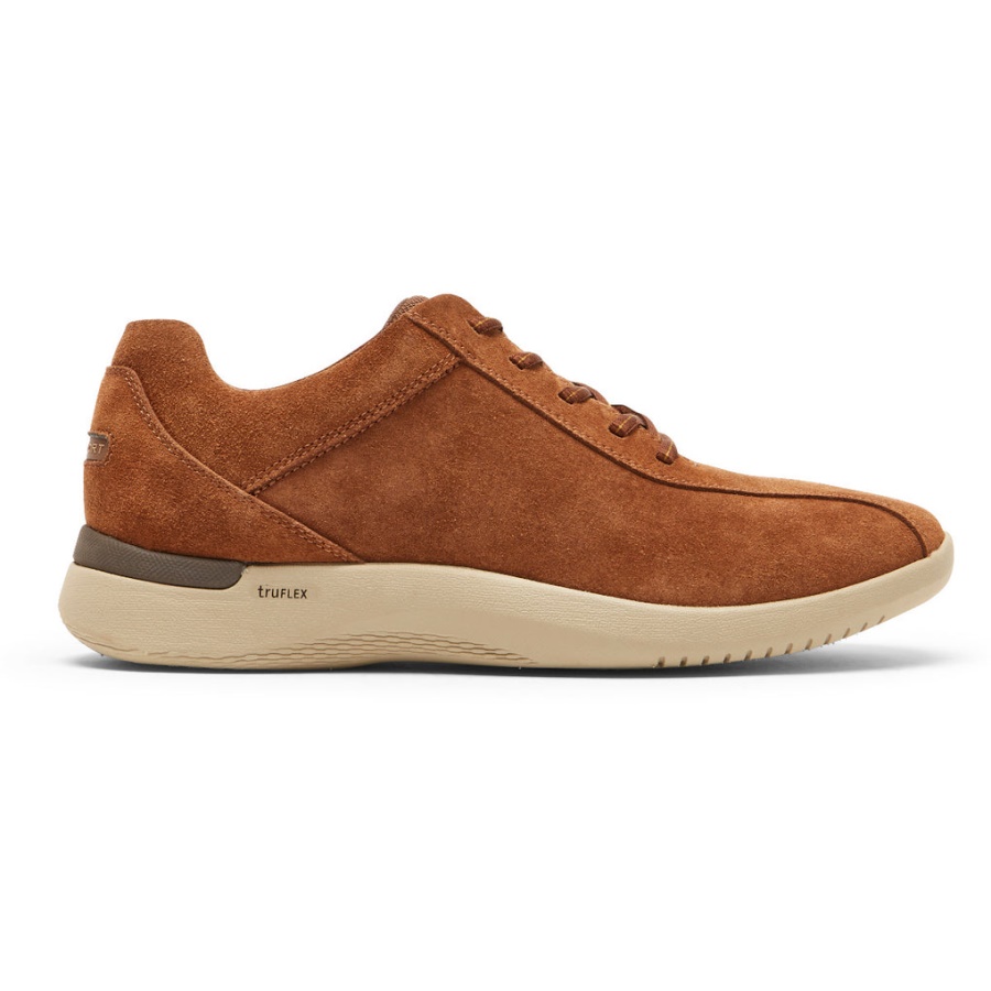 Rockport Herre Truflex Fly Taconic Sneaker Tan Semsket Skinn