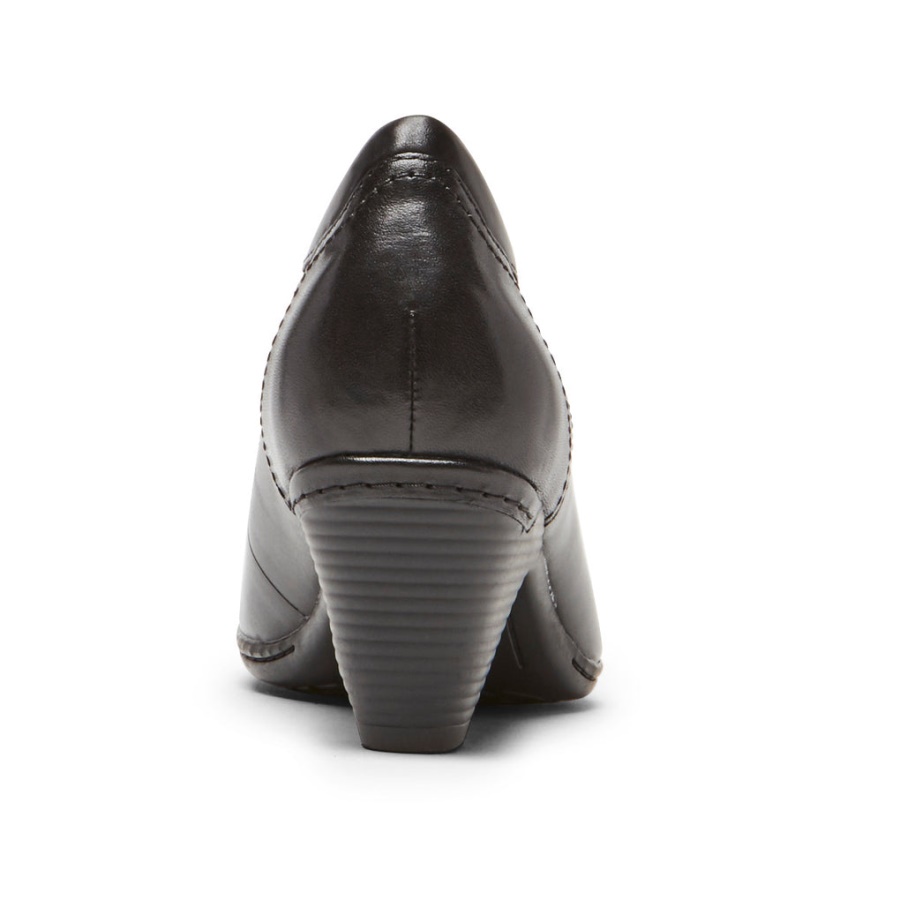 Rockport Dame Adaline Hæl Svart Skinn