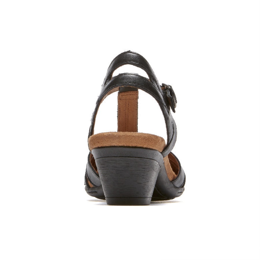 Rockport Dame Aubrey T-stropp Svart