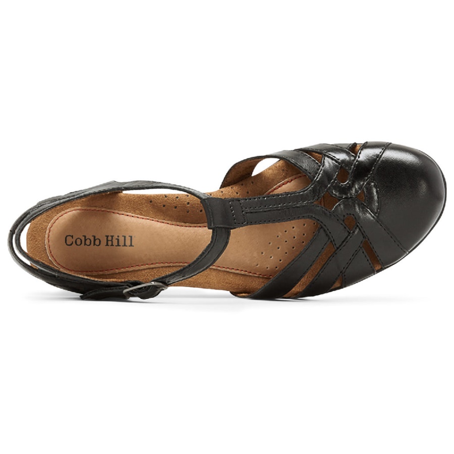 Rockport Dame Aubrey T-stropp Svart