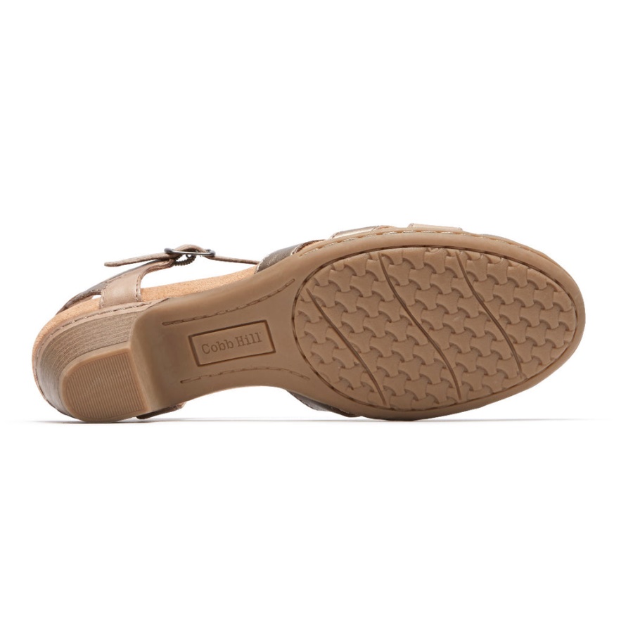 Rockport Kvinners Aubrey T-stropp Ny Khaki Multi