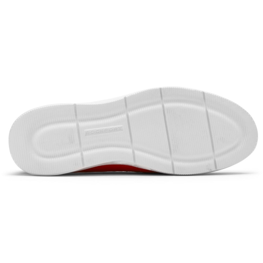 Rockport Dame Ayva Vaskbar Loafer Salsa Rødt Vaskbart Skinn