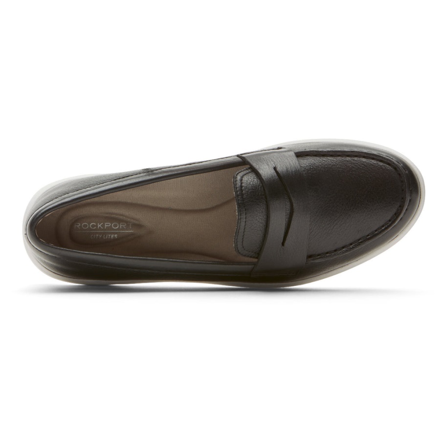 Rockport Dame Ayva Vaskbar Penny Loafer Svart