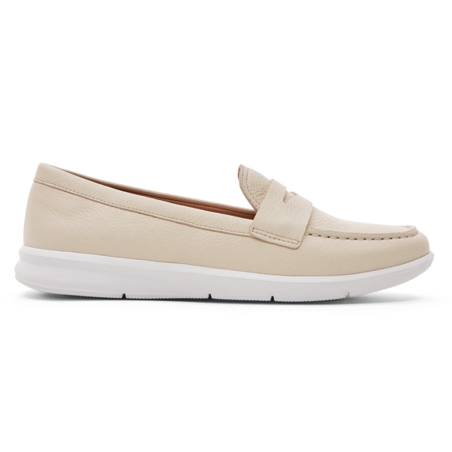 Rockport Dame Ayva Vaskbar Penny Loafer Vanilje