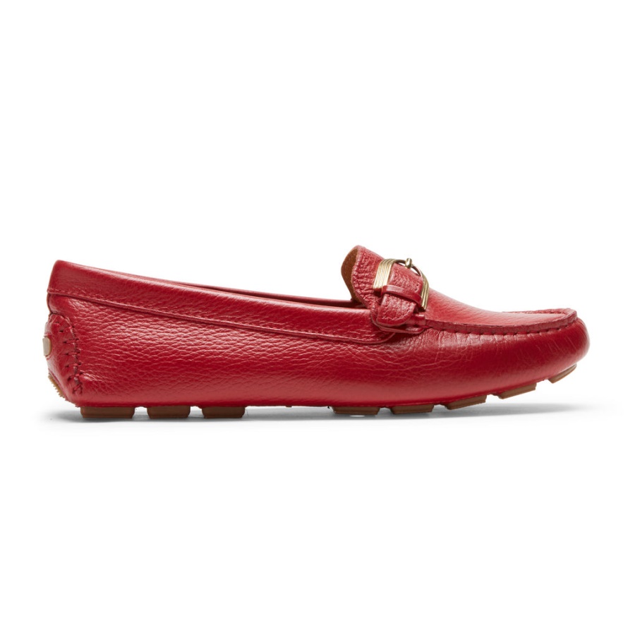 Rockport Dame Bayview Spenne Loafer Scarlet Rød