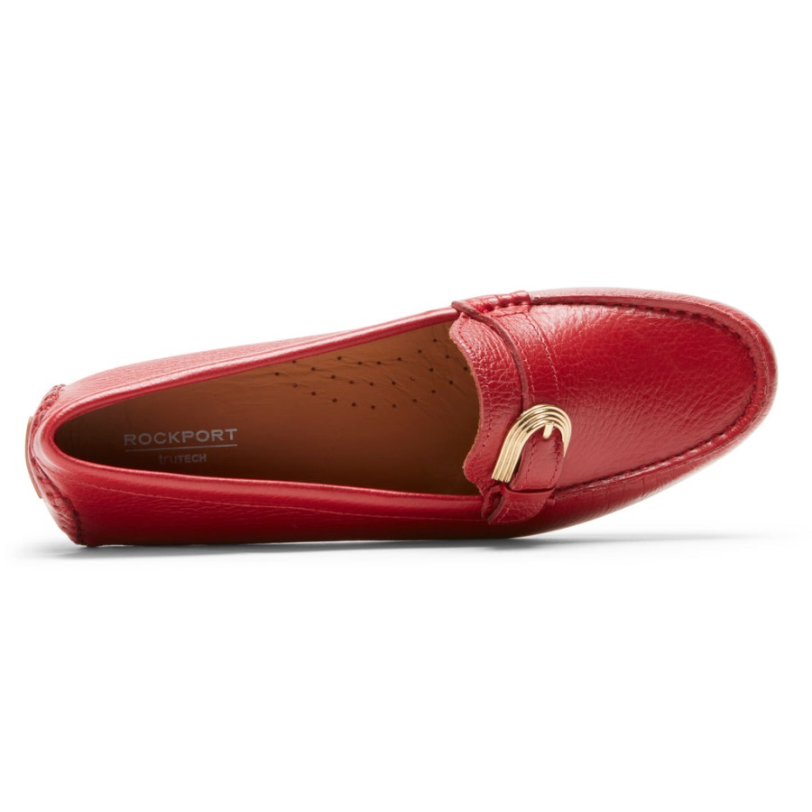Rockport Dame Bayview Spenne Loafer Scarlet Rød