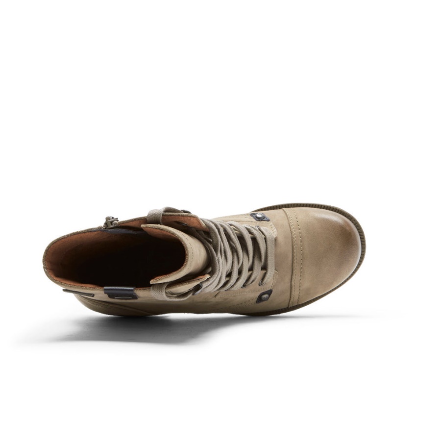 Rockport Dame Brunswick Støvler Vanntett Taupegrå