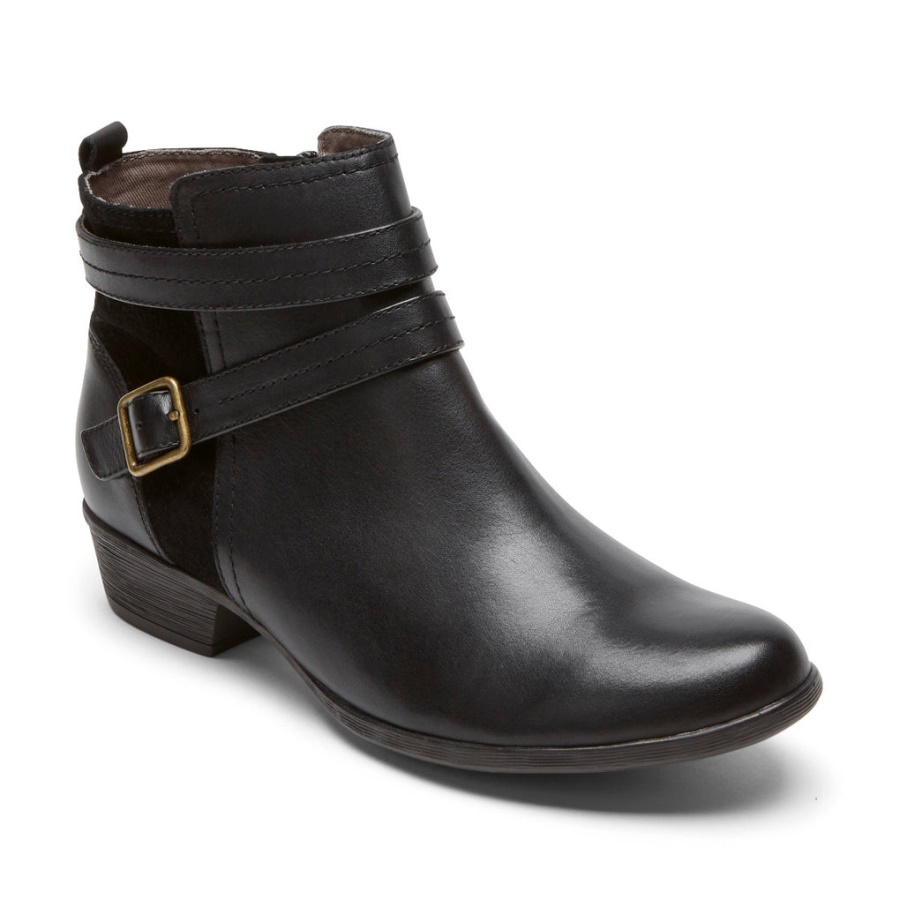 Rockport Kvinners Carly Strap Boot Svart
