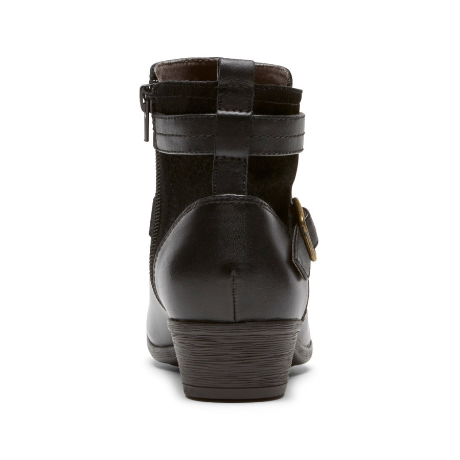 Rockport Kvinners Carly Strap Boot Svart