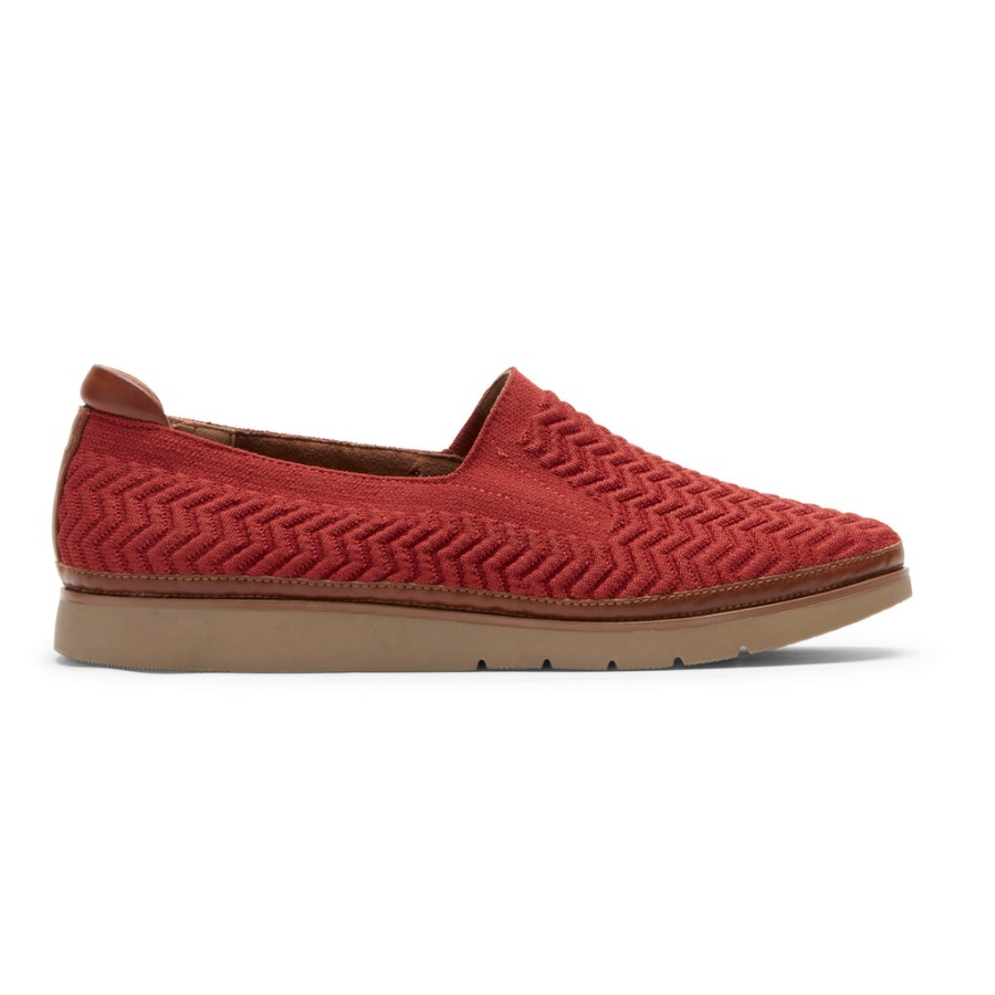 Rockport Dame Cobb Hill Camryn Slip-on Rust Tekstil øko