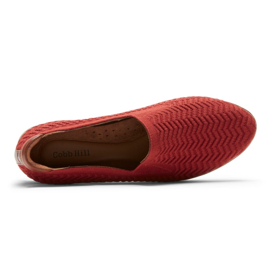 Rockport Dame Cobb Hill Camryn Slip-on Rust Tekstil øko