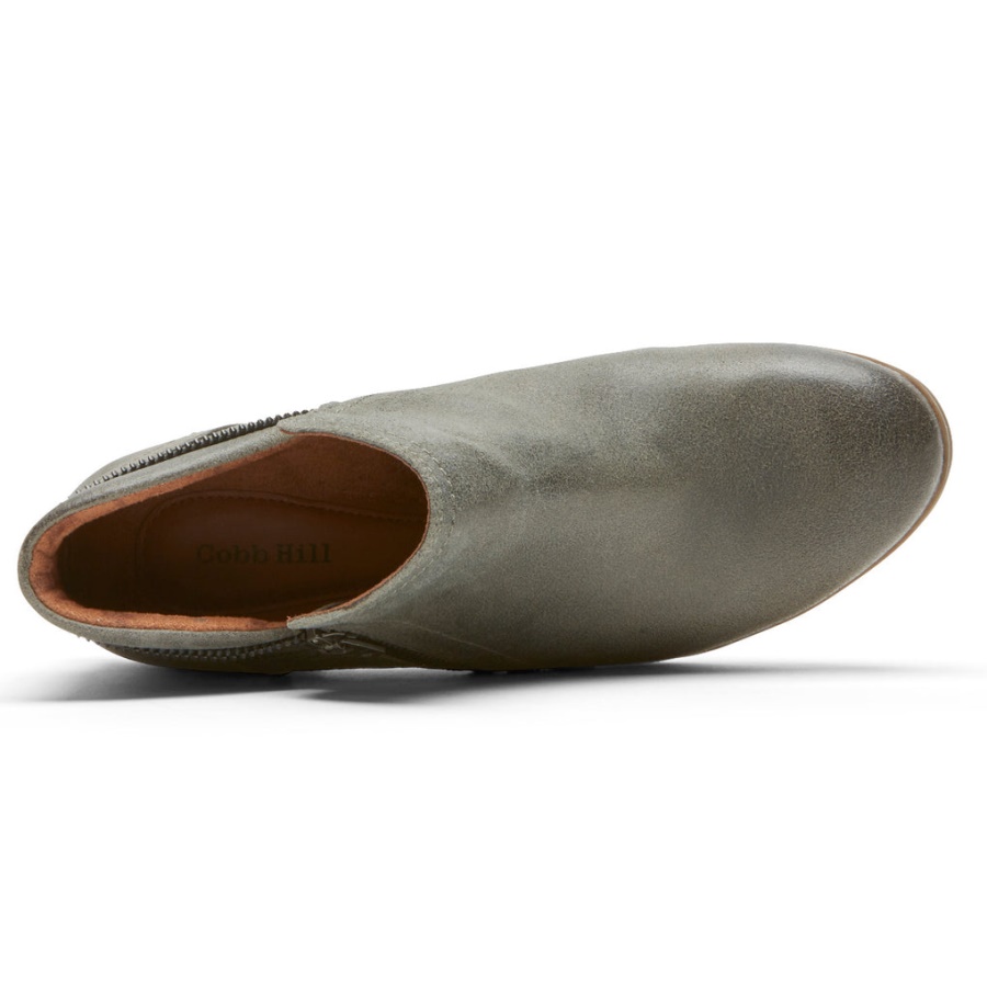 Rockport Crosbie Bootie For Kvinner Grå Grønn